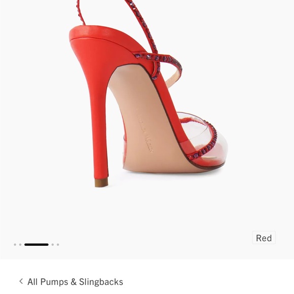 Brand new Andrea Wazen red crystal embellished stilettos - Picture 8 of 8